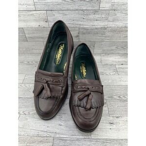 Nettleton Mens Tassel Loafer Shoes Dark Brown Leather Comfort Walk Size 9.5 Wide